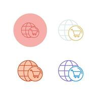 World Cart Vector Icon