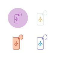 Luggage Tag Vector Icon