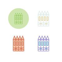 Crayons Vector Icon