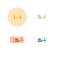 Plane Tickets Vector Icon