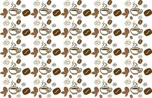 coffee pattern. Seamless coffee pattern. vector