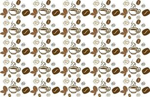 coffee pattern. Seamless coffee pattern. vector