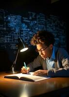 A student sitting at a desk, world students day images photo