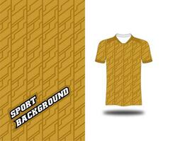 jersey soccer gold line pattern design vector