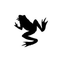 Frog Silhouette, can use for Logo Gram, Art Illustration, Pictogram, Website or Graphic Design Element. Vector Illustration