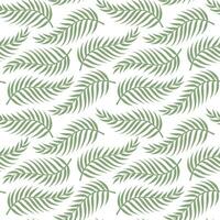 Seamless pattern with tropical leaves. Vector illustration in a flat style.