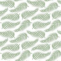 Seamless pattern with tropical leaves. Vector illustration in a flat style.