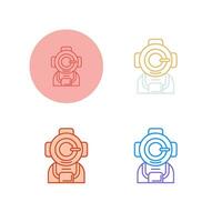 Diving Helmet Vector Icon