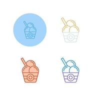 icono de vector de helado