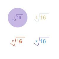 Square Root Vector Icon