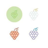 Grapes Vector Icon