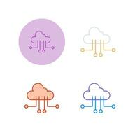 Cloud Computing Vector Icon