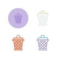 Dustbin Vector Icon