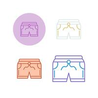 icono de vector de pantalones cortos