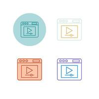 Video Player Vector Icon