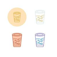 Glass Of Water Vector Icon