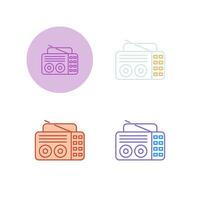 Old Radio Vector Icon