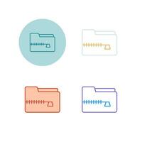 Zip File Vector Icon