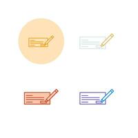 Write Cheque Vector Icon