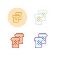 Toast Bread Vector Icon