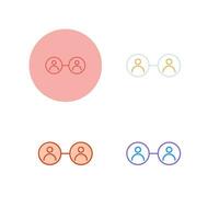 Social Circle Vector Icon