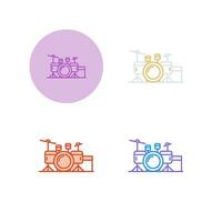 Drum Set Vector Icon