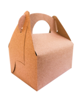 brown food cardboard box mockup png