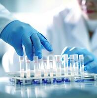 The scientists hands are steady and precise as they work, medical stock images photo