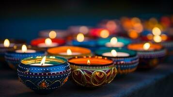 A group of diyas, diwali stock images, realistic stock photos