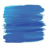 Hand draw blue brush stroke watercolor design vector