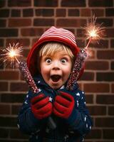 A portrait of a young child holding a firecracker, diwali stock images, realistic stock photos