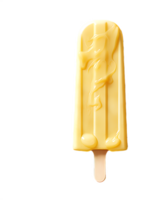 banaan gearomatiseerd ijslolly Aan Doorzichtig achtergrond png
