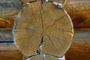 Photo of tree log log house brown Construction