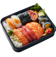 bento box on white background png