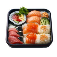 bento box on white background png