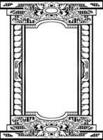 lineart  classic vintage carved ornament element design vector