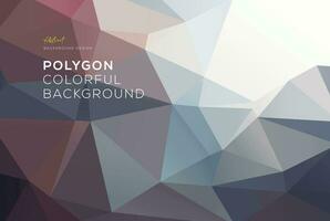 Abstract low poly background design art with vibrant color shade vector