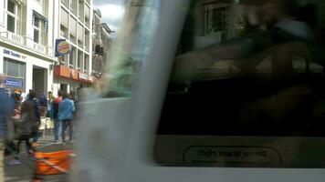 en voyageant dans Amsterdam par tram video