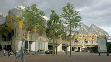 visie van kubus huizen, Rotterdam, Nederland video