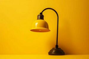 Yellow old lamp. Generate Ai photo