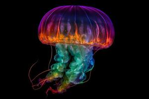 Sea jellyfish. Generate Ai photo