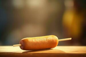 Street food sausage. Generate Ai photo