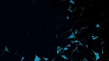 Minimalistic geometric pattern.Molecule structure and communication.Graphic plexus background. video
