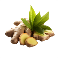 fresh ginger with leaf png