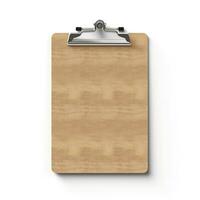 Clipboard is isolated on white background. Generative AI photo