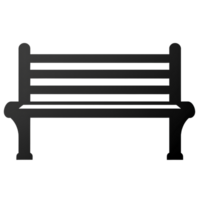 bench black illustrator ai generative png