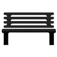 bench black illustrator ai generative png