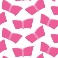 book pink read teach doll pattern textile vector