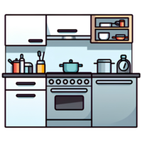 cocina habitación interior ai generativo png