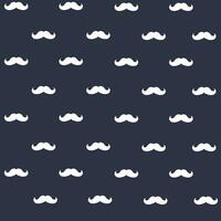 male moustache pattern. A boy, a son. Seamless pattern. Vector illustration. Blue.